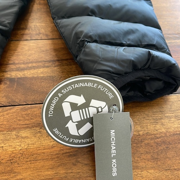 NEW MK MICHAEL KORS MENS black Rialto Quilted Nylon Puffer insulated jacket XL - Picture 14 of 16